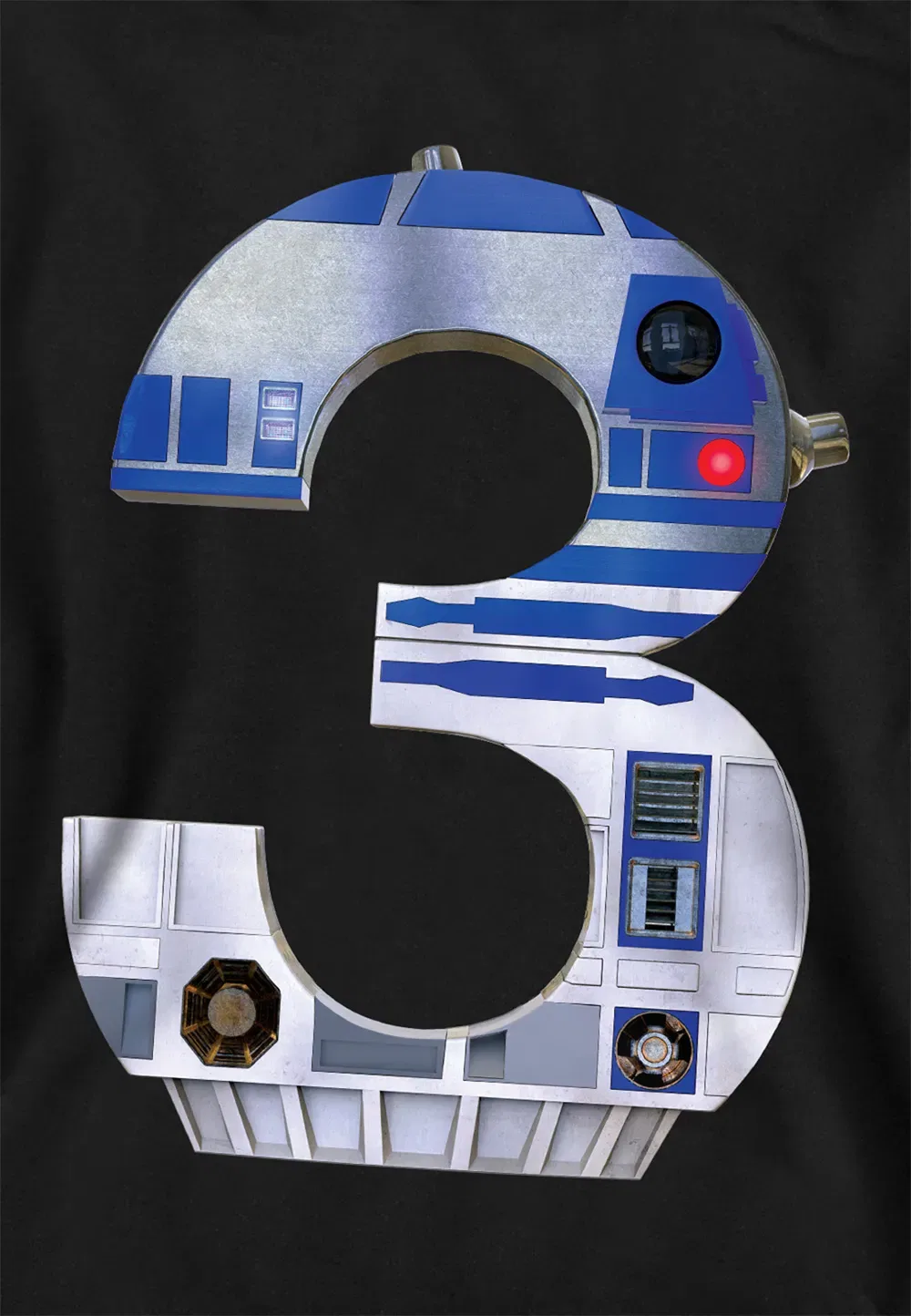 Детский худи R2-D2 Disney, черный — фото 2