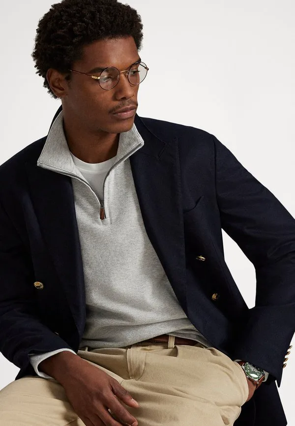 Свитер estaterib с застежкой-молнией до четверти длины Polo Ralph Lauren, Andover Heather — фото 4