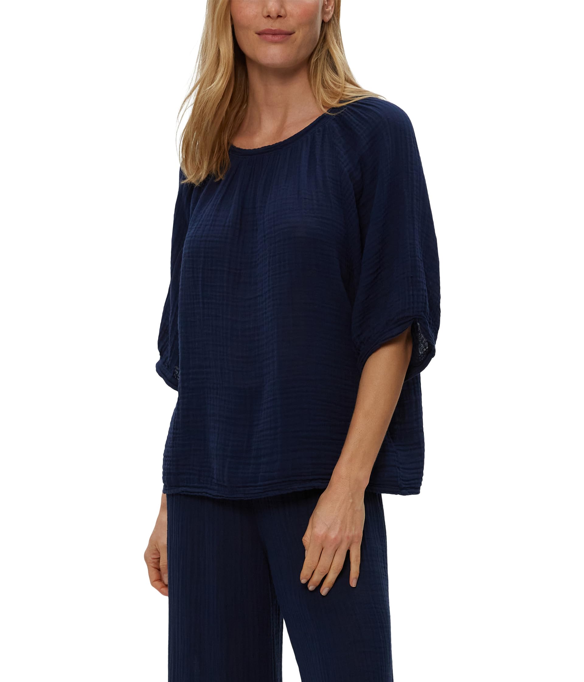

Топ Michael Stars Jane Puff Sleeve Top, Nocturnal