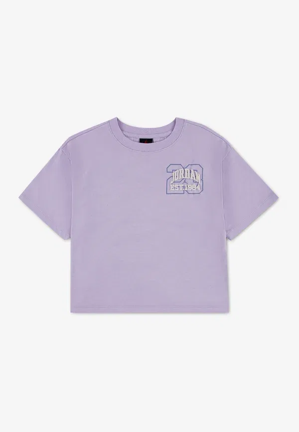Футболка Collegiate tee print Jordan, фиолетовая дымка