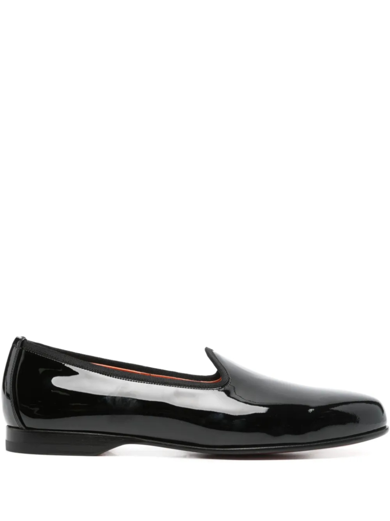 

Тапочки из кожи Santoni, черный