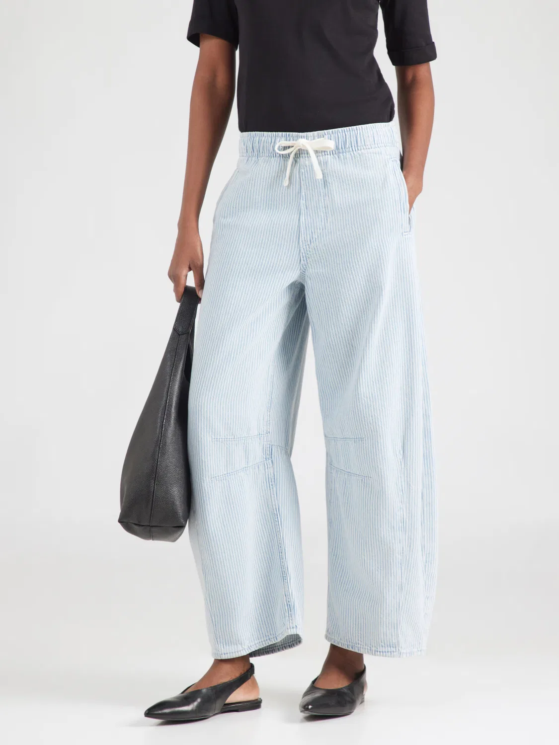 Джинсы Gap Barrel Jeans RAILROAD из синей джинсовой ткани — фото 3