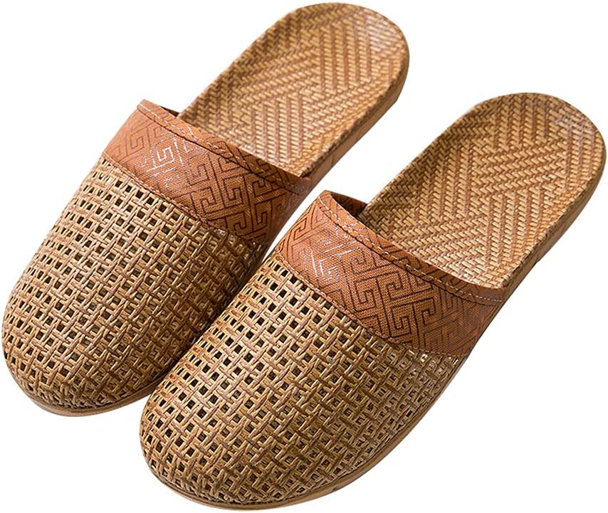 

Домашние тапочки KHUY Flax с открытым носком для мужчин и женщин, летние плетеные соломенные сандалии и женские тапочки, удобные и дышащие, льняные домашние тапочки для женщин (Цвет: C, Размер: 44/45 EU) Kitcissl, 44/45 EU B