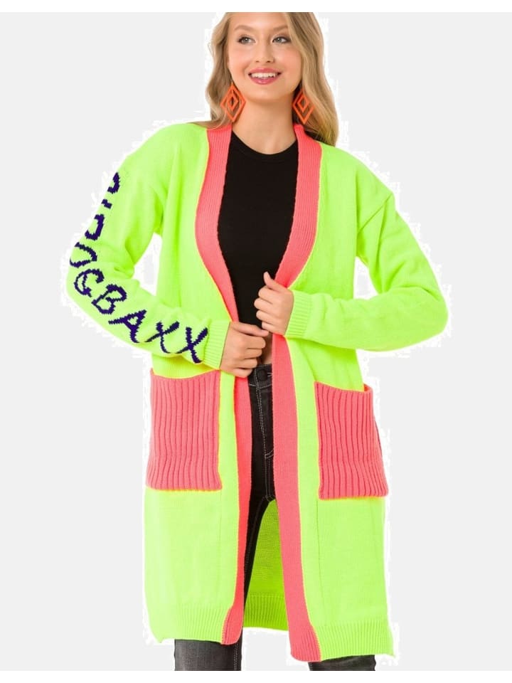 

Кардиган Cipo & Baxx Stickjacke, цвет NEONGREEN