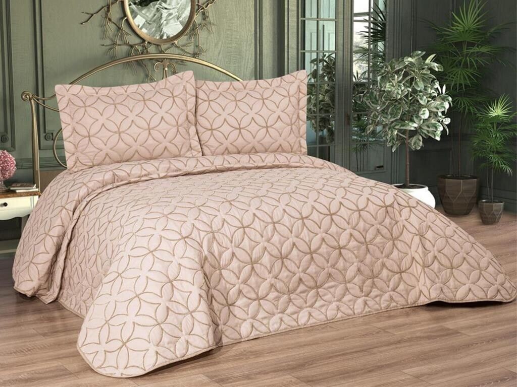 

L'Essentiel Linge de Maison, Parolin - Бежевый, Комплект двуспального покрывала, бежевый, 100 % ХЛОПОК, 250 x 260 см