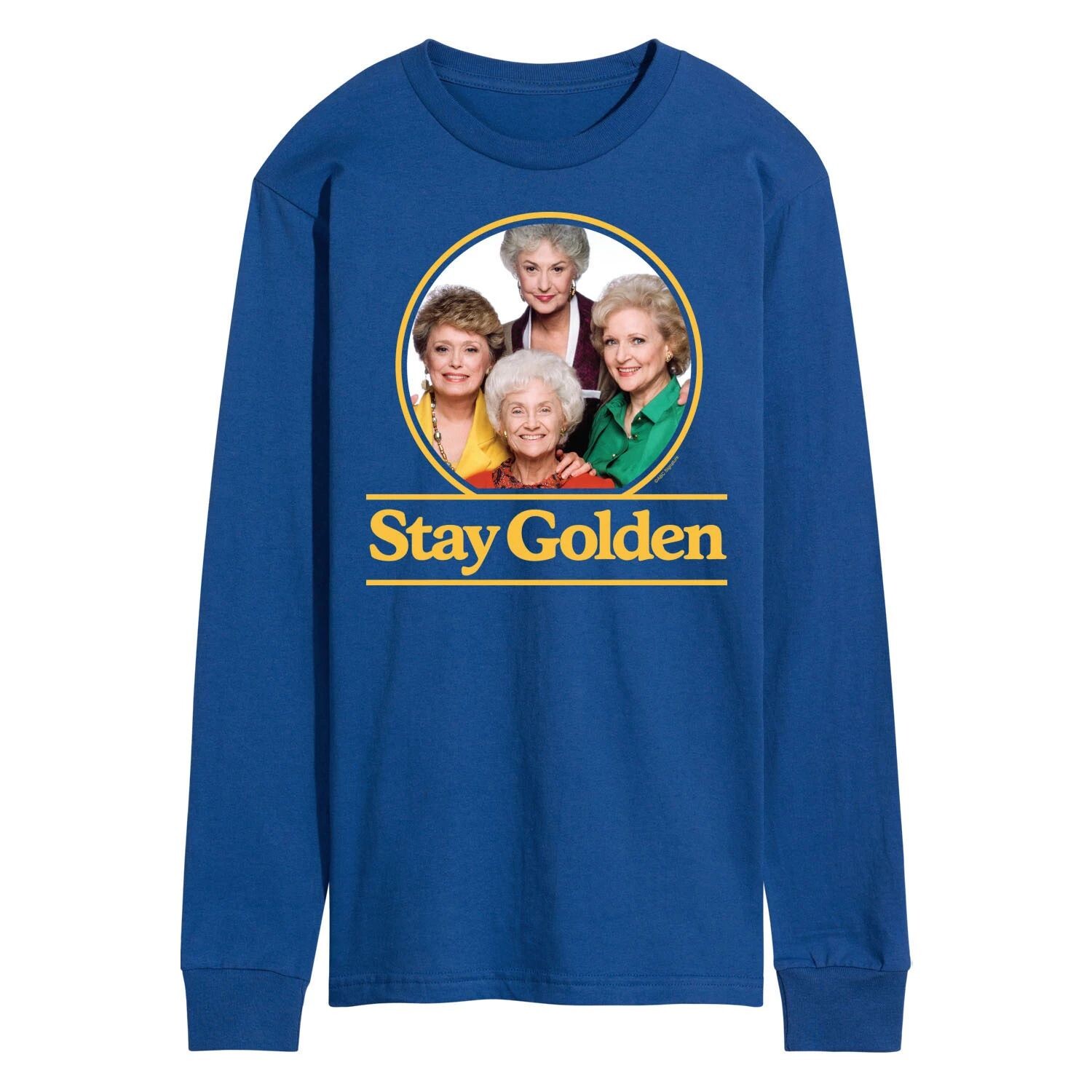 

Мужская футболка Golden Girls Stay Golden с длинными рукавами Licensed Character