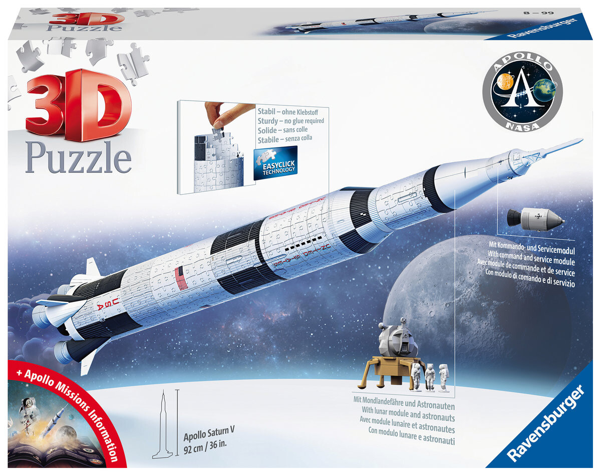 

Равенсбургер, 3D-пазл, Ракета Аполлон-Сатурн-5 Ravensburger