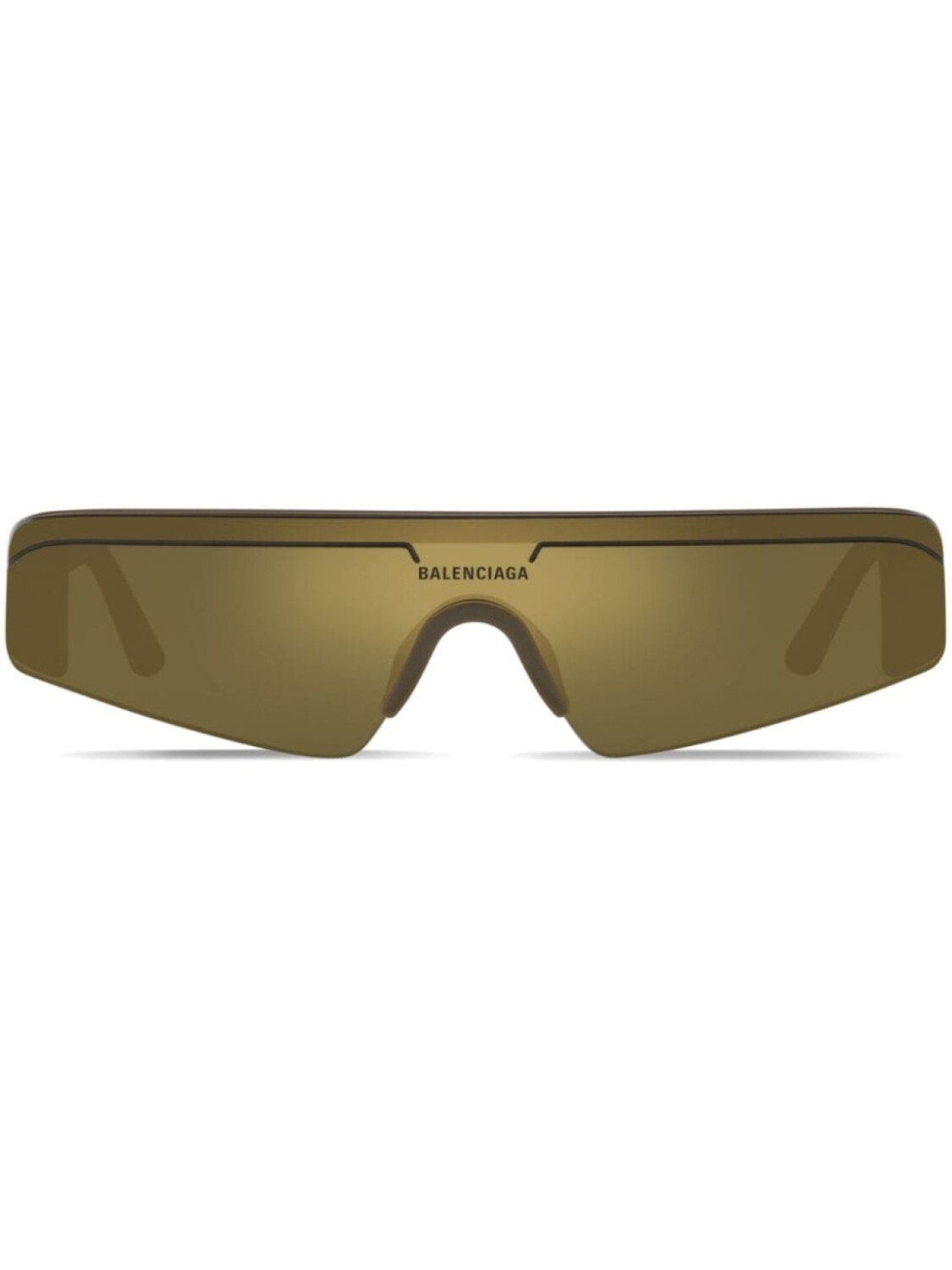 

Balenciaga Eyewear солнцезащитные очки Ski Rectangle, коричневый