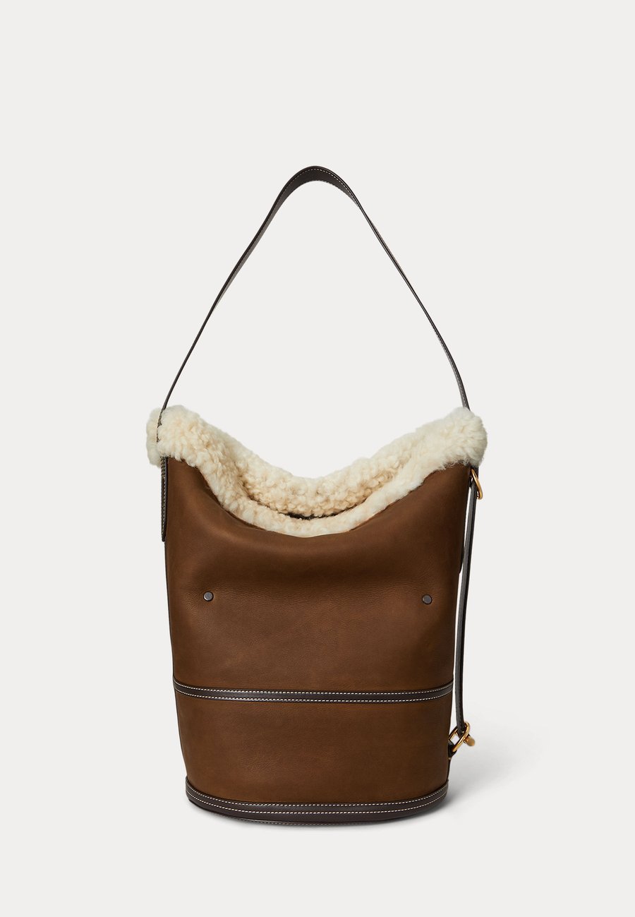 

Сумка-шоппер Polo Ralph Lauren BUCKET BAG MEDIUM, Dark Brown/Cream/Dark Brown
