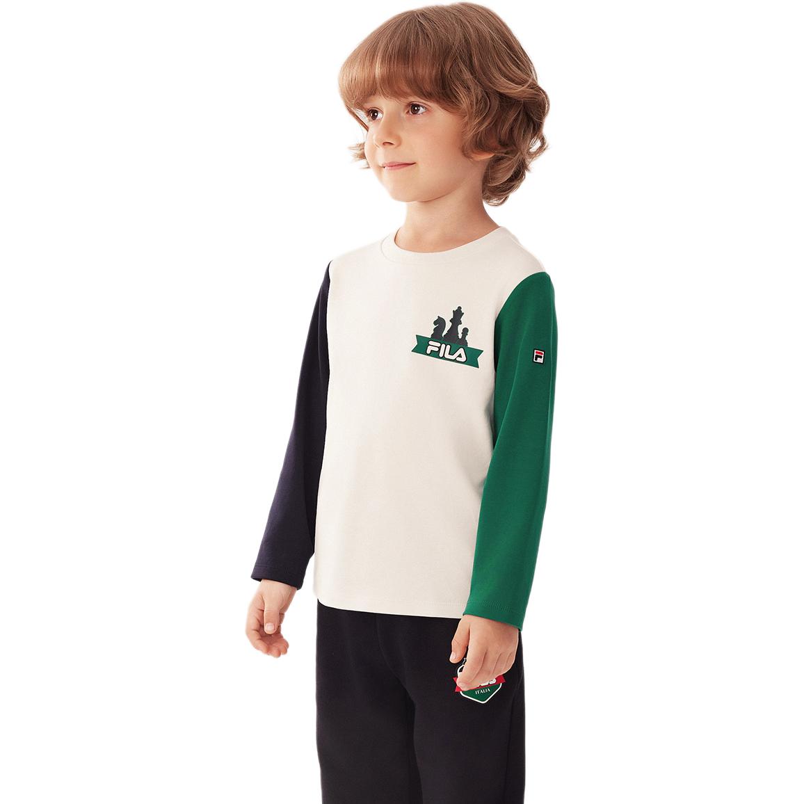 FILA KIDS Футболка с длинным рукавом cloud white для малышей — фото 2
