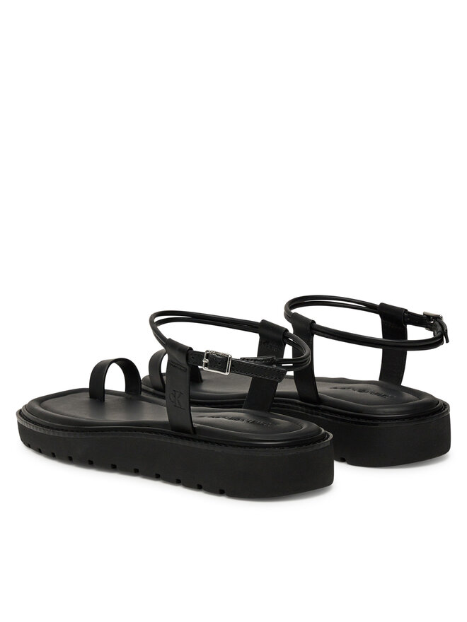 Сандалии Rope Toe Post Sandal Lth Mg YW0YW01893 Calvin Klein Jeans, черный — фото 3