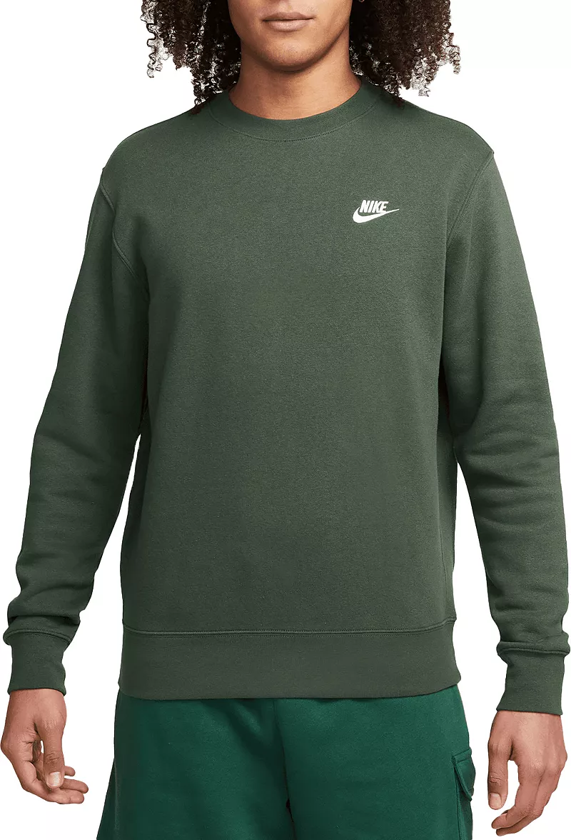 

Мужская флисовая толстовка с круглым вырезом Nike Sportswear Club, цвет Fir