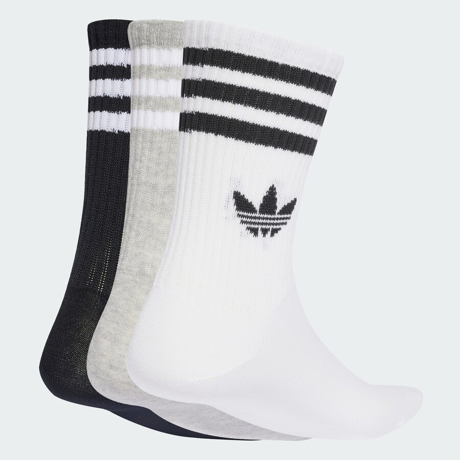 Носки ADIDAS ORIGINALS, цвет mottled grey/Black/White — фото 2