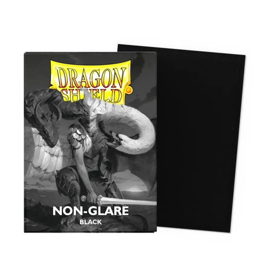 

Стандартные рукава — матовый черный без бликов (100) (выпуск 2023 г.), Dragon Shield - Card Sleeves - Standard Matte (Non-Glare)