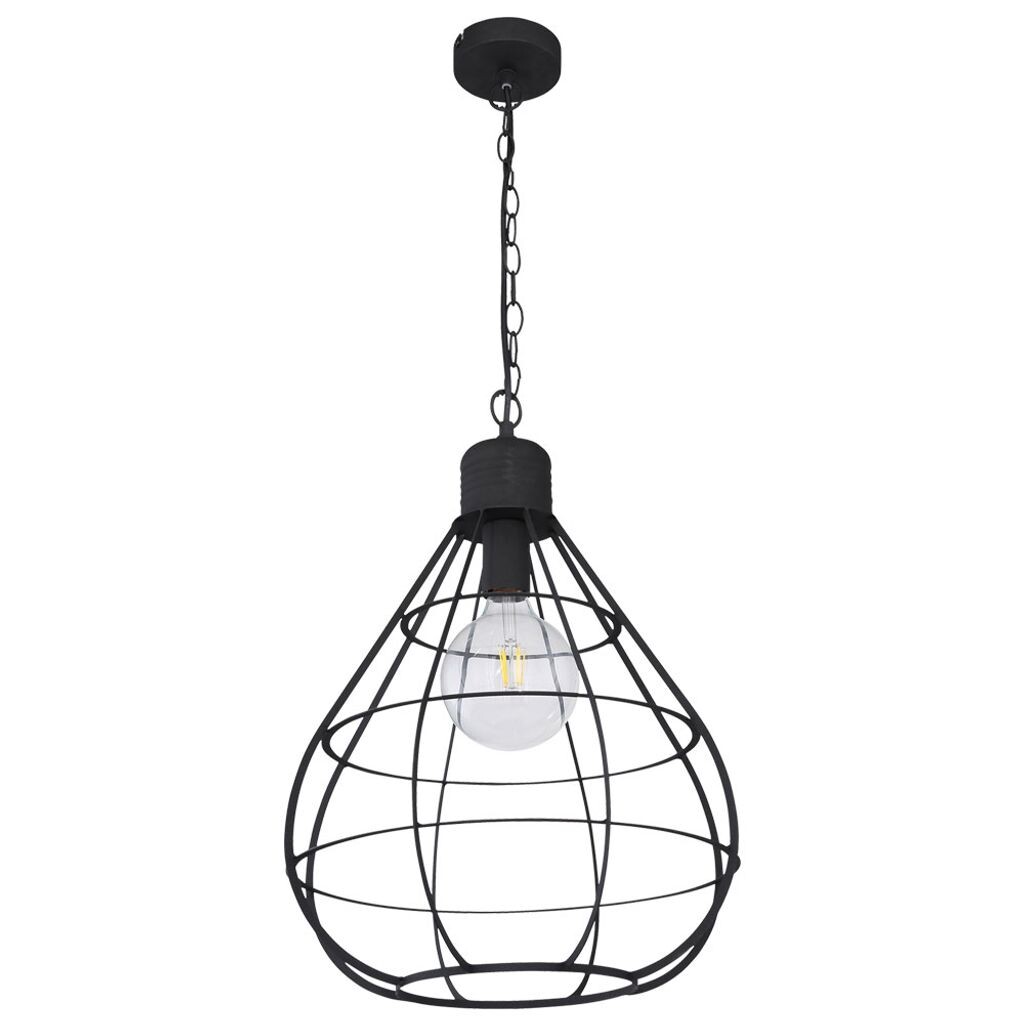 

Подвесной светодиодный светильник RGB, клетка, черный матовый, 40 см etc-shop