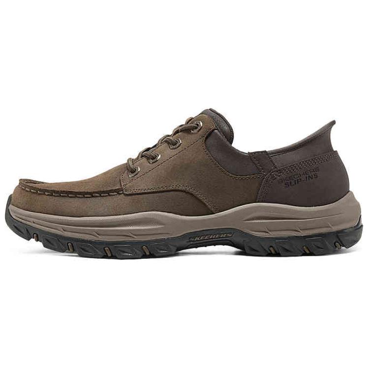 

Мужские повседневные кроссовки SKECHERS MENS USA с дышащей поддержкой, низкие, темно-коричневые