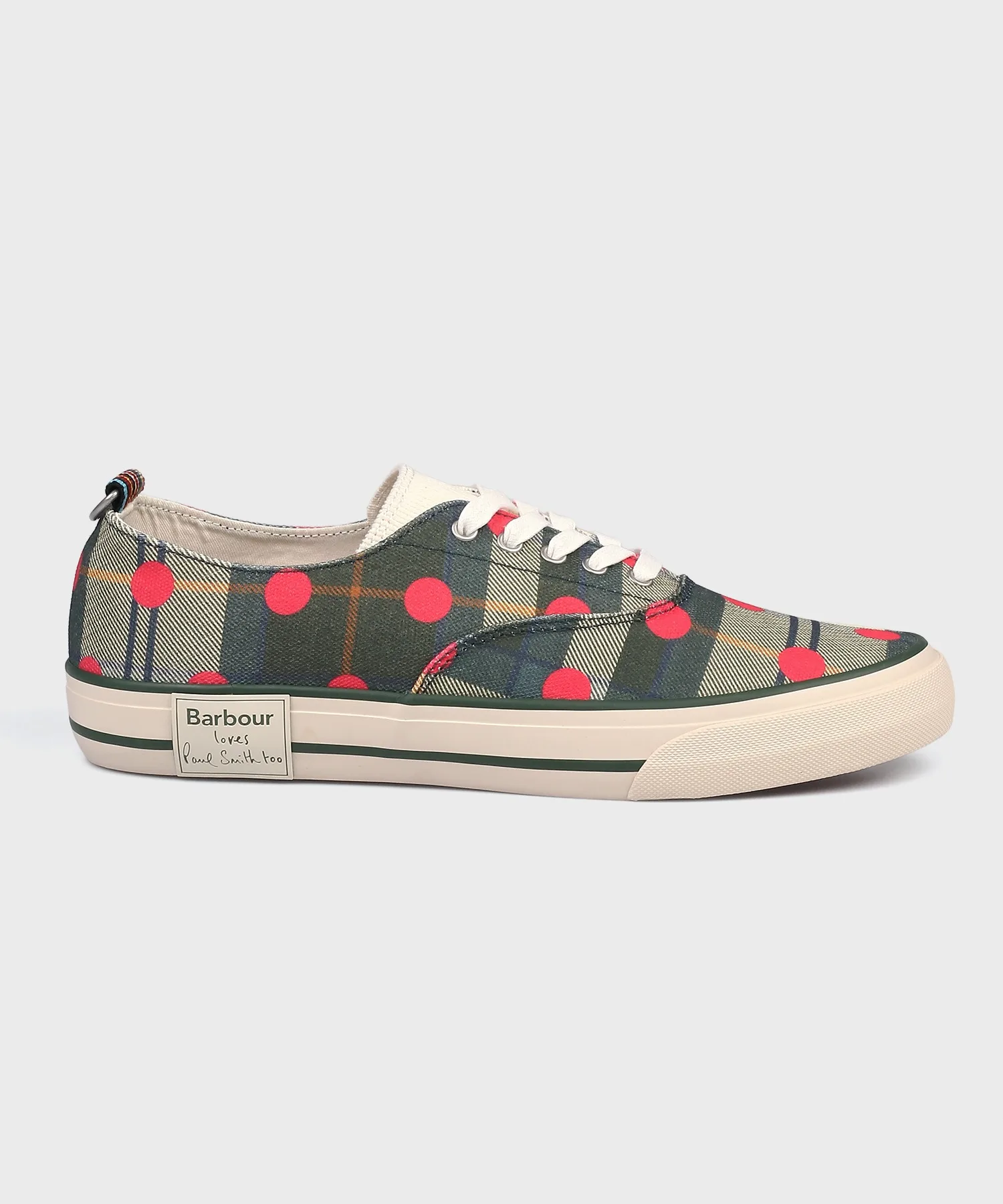 Мужские кроссовки Paul Smith Loves Barbour из хлопка MFO0845 зелёные