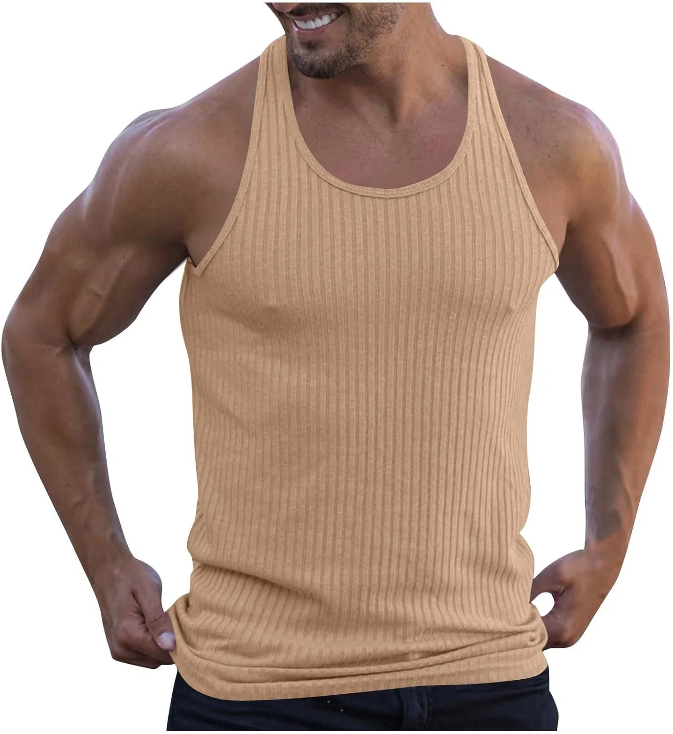 Мужская майка, быстросохнущая, UPF 50+, A02_khaki