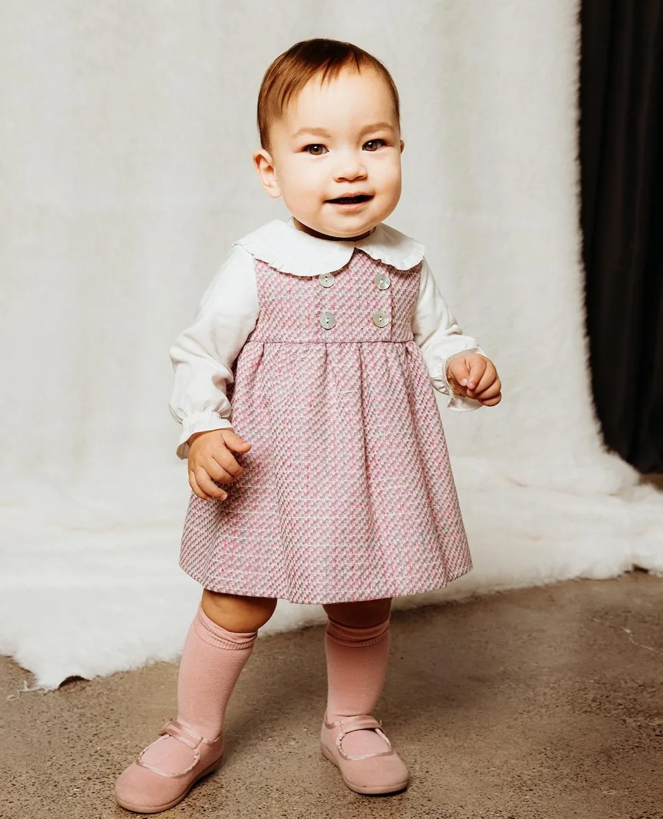 

Детское платье с воротником и пуговицами Fina Ejerique, мультиколор