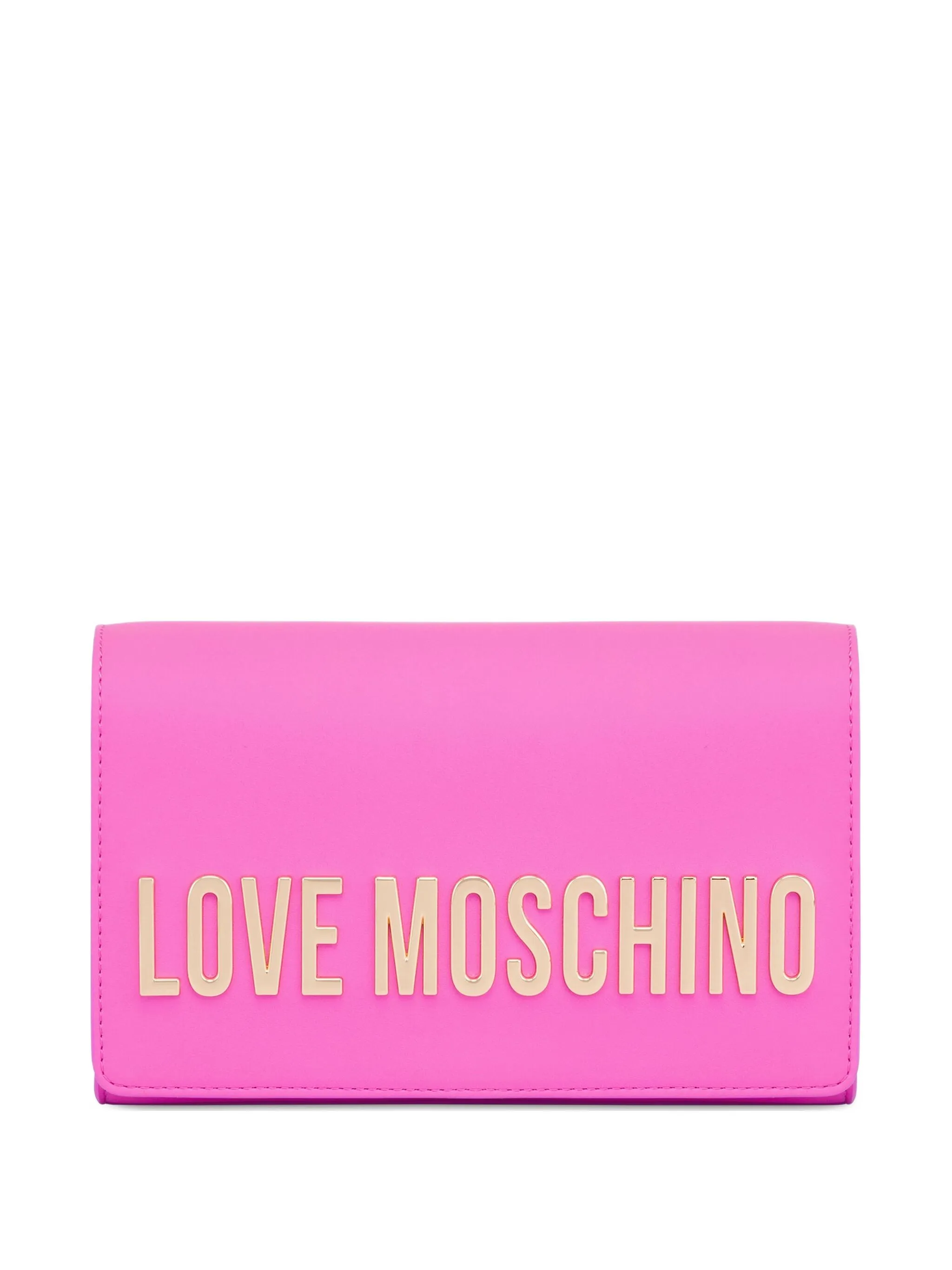

Сумка на плечо с логотипом и ремнем-цепочкой Love Moschino, розовый