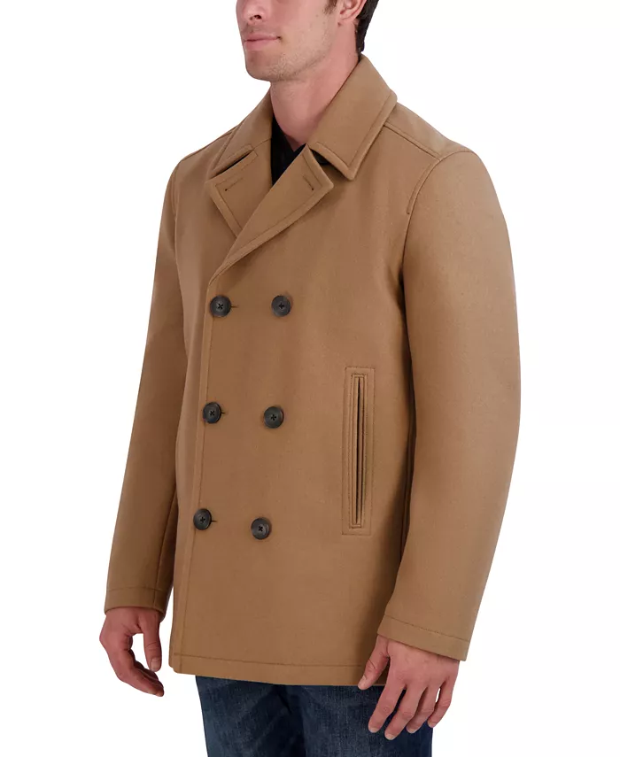 

Мужское пальто на трех пуговицах pea coat Nautica, коричневый/бежевый