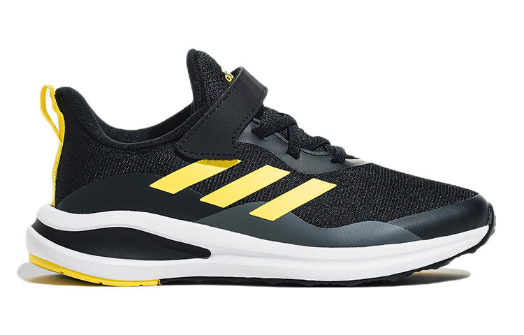Fortarun Kids Кроссовки детские низкие черные/желтые Adidas — фото 2