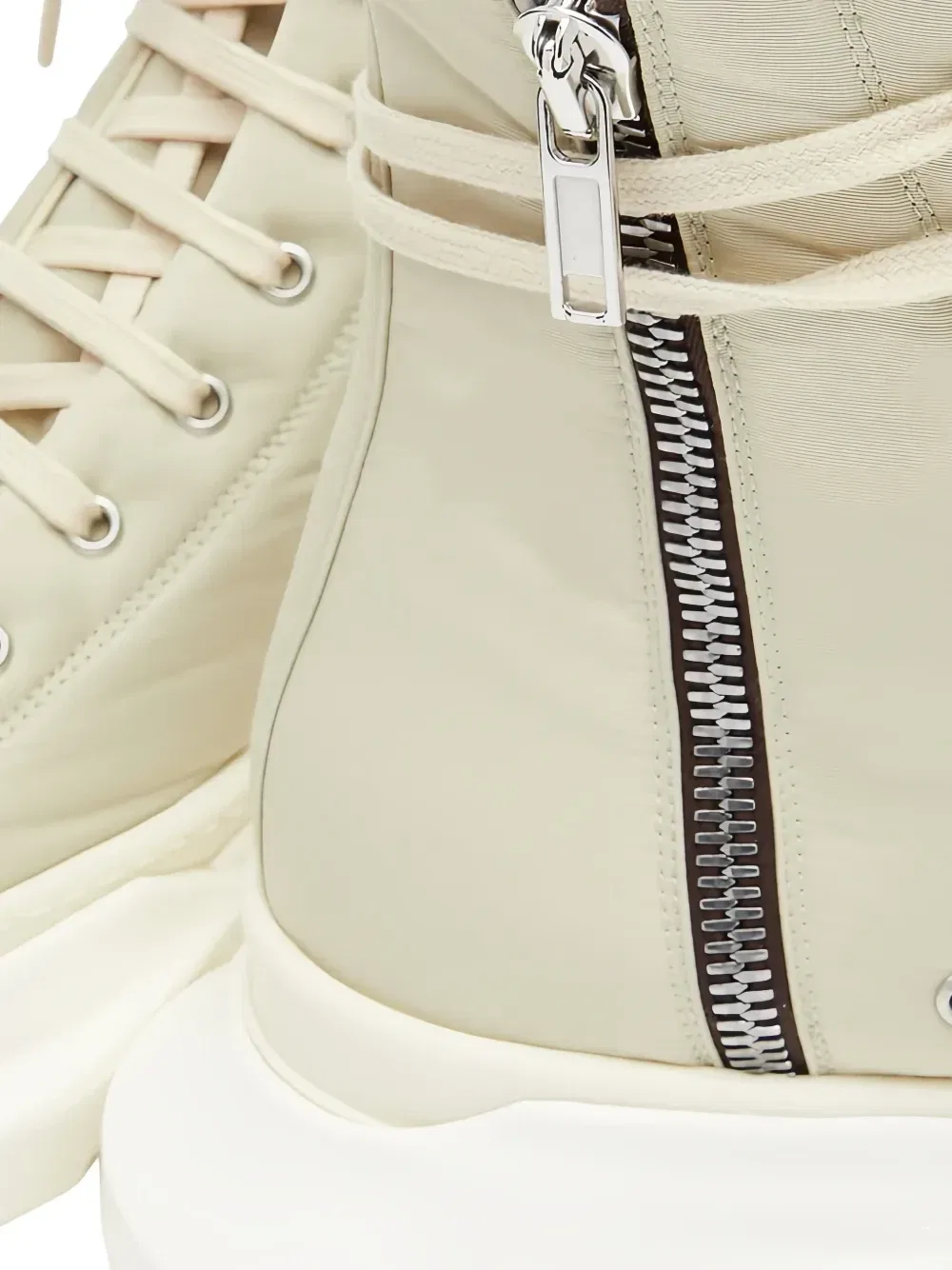 Абстрактные высокие кроссовки Rick Owens DRKSHDW, бежевый — фото 4