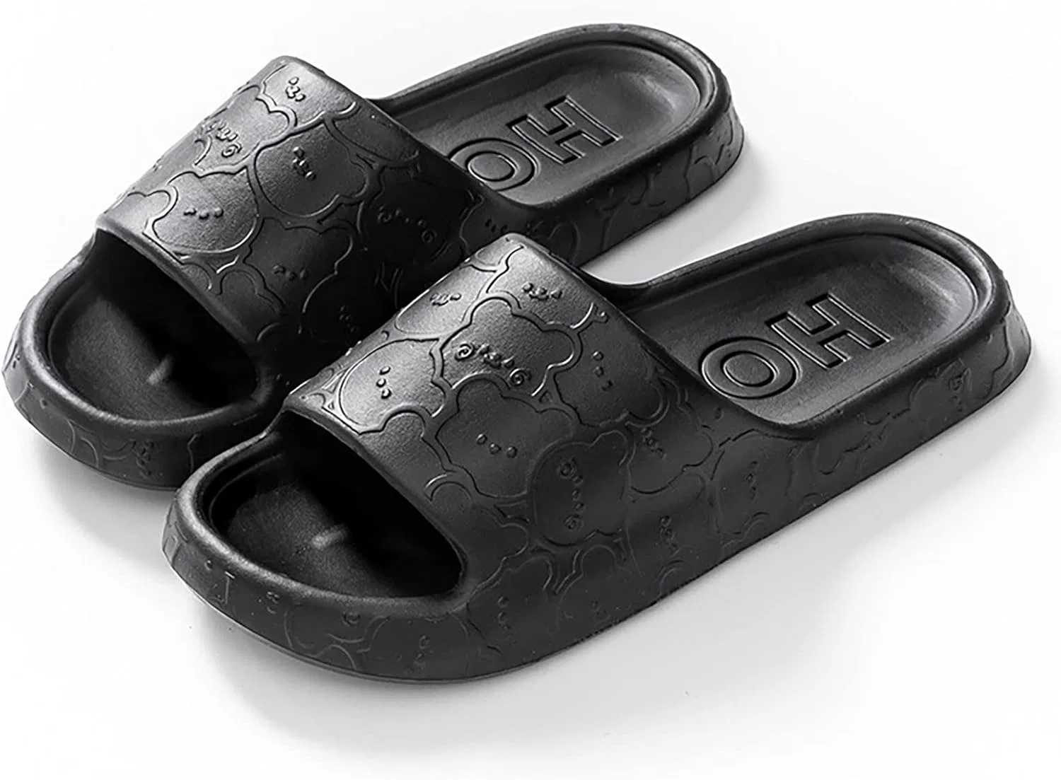 Badelatschen Herren Badeschlappen Тапочки Pantoletten Hausschlappen Пляжные тапочки Badesandalen Slide Badeschuhe Шлепанцы Hauslatschen Für Latschen Men Strandschuhe RYTEJFES, Black — фото 3