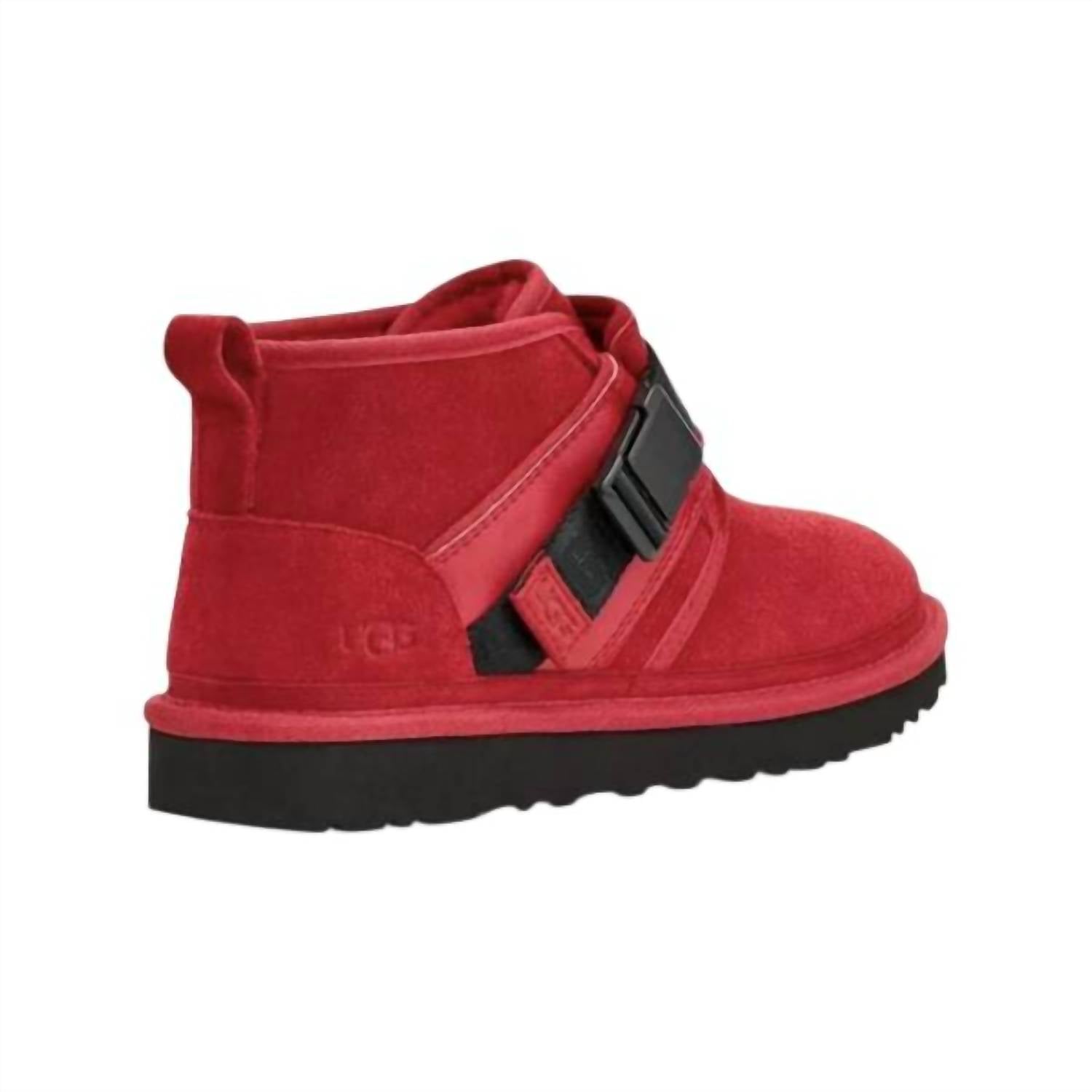 Мужские замшевые ботинки Neumel Snapback в цвете Samba Red UGG, samba red — фото 3