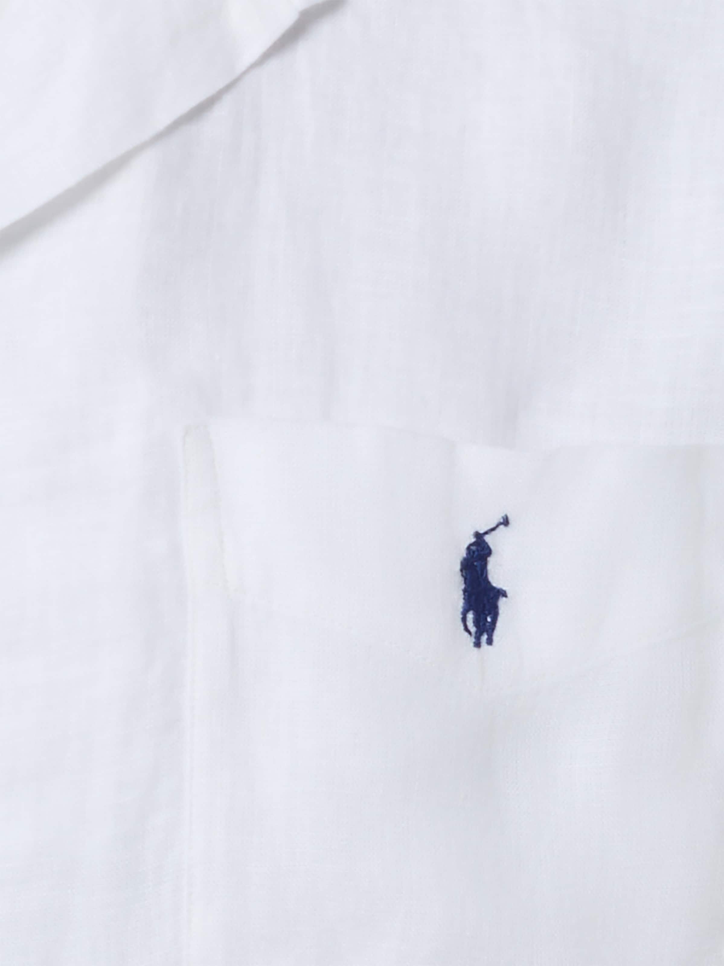 Polo Ralph Lauren Рубашка на пуговицах Regular fit в белом цвете — фото 3