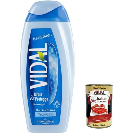 

Vidal Docciagel Жидкий гель для душа с тальком 250 мл + итальянская Gourmet Polpa 400 г Italian Gourmet E.R