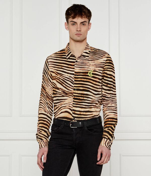 

Рубашка Slim fit Just Cavalli, желтый