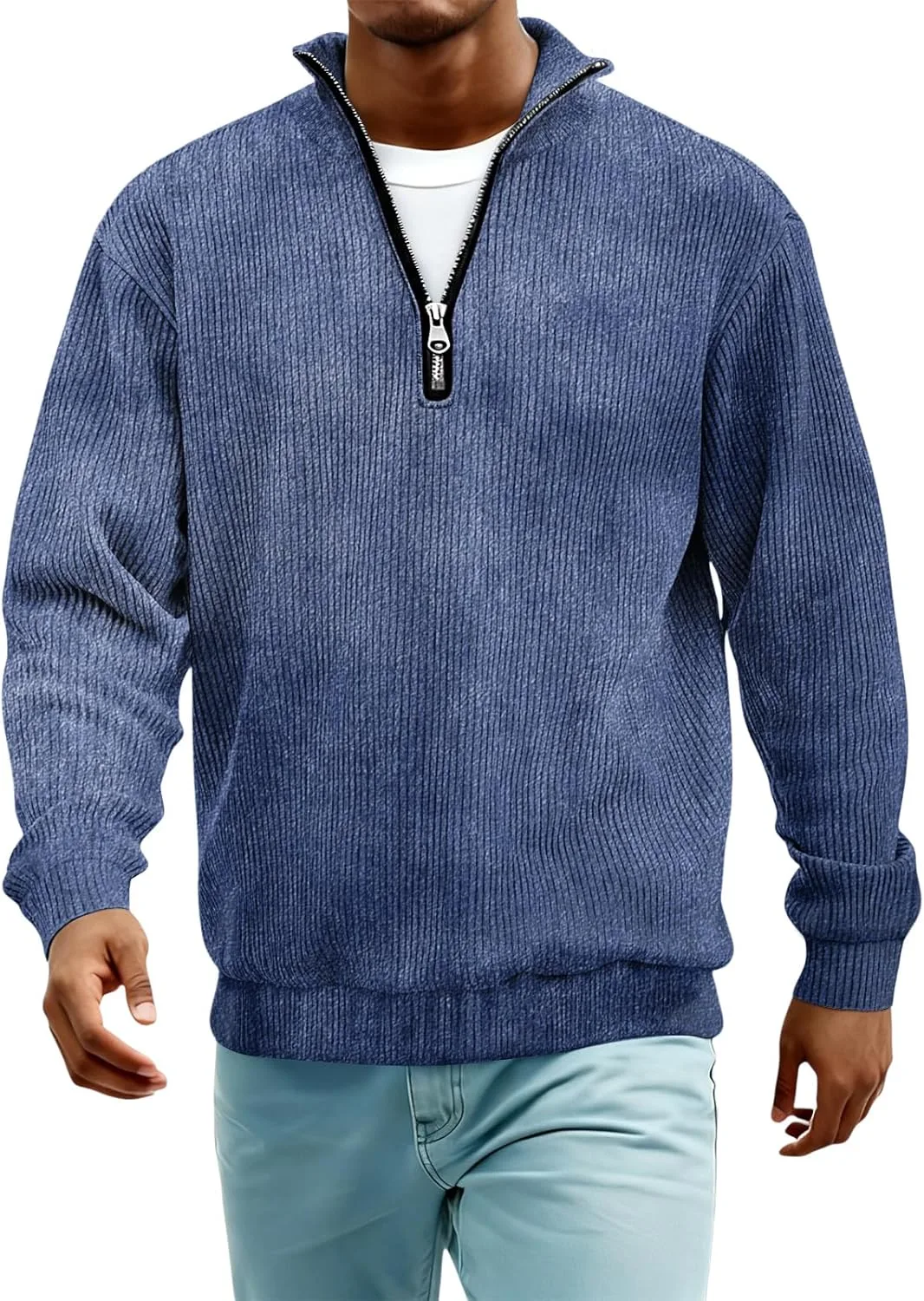 

Мужская футболка-поло с длинным рукавом, Regular Fit, S-5XL