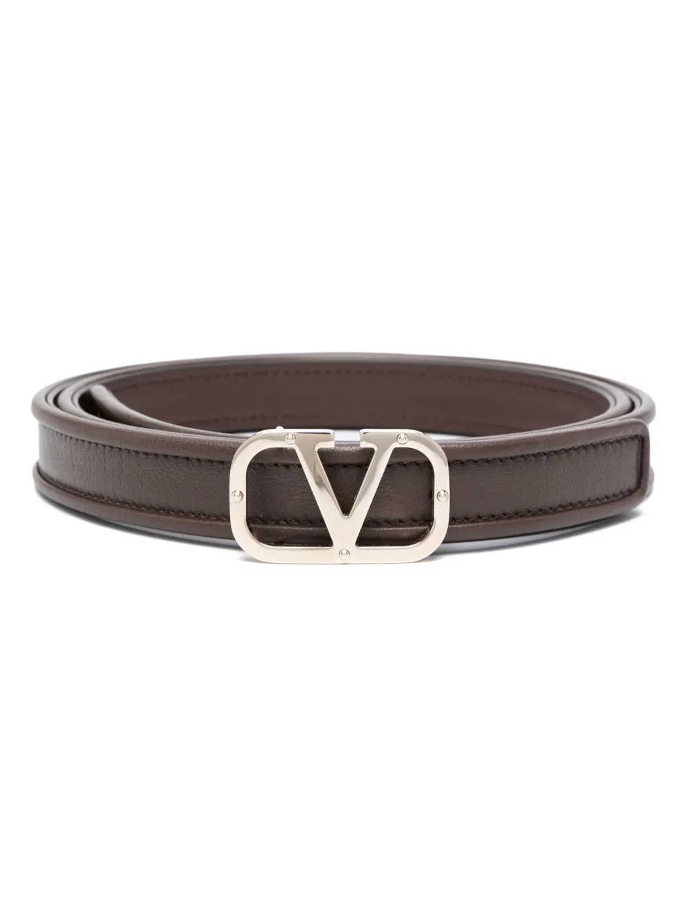 

Ремень кожаный VLogo Signature VALENTINO GARAVANI, коричневый