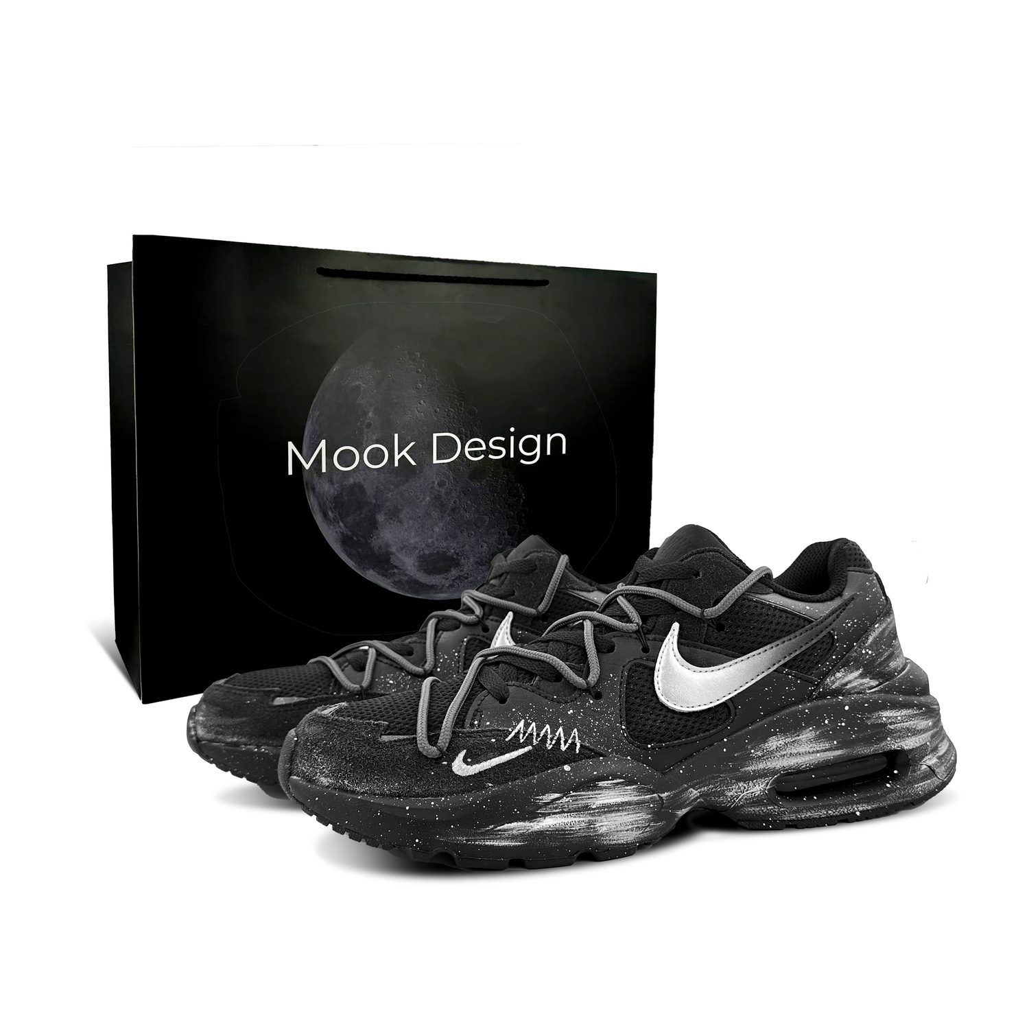 

Nike Мужские легкие низкие беговые кроссовки Air Max Fusion с амортизацией, черный