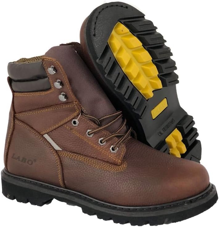

Мужские рабочие ботинки LABO из натуральной кожи в 5 стилях от CITISHOESNYC Labo Pro, коричневый