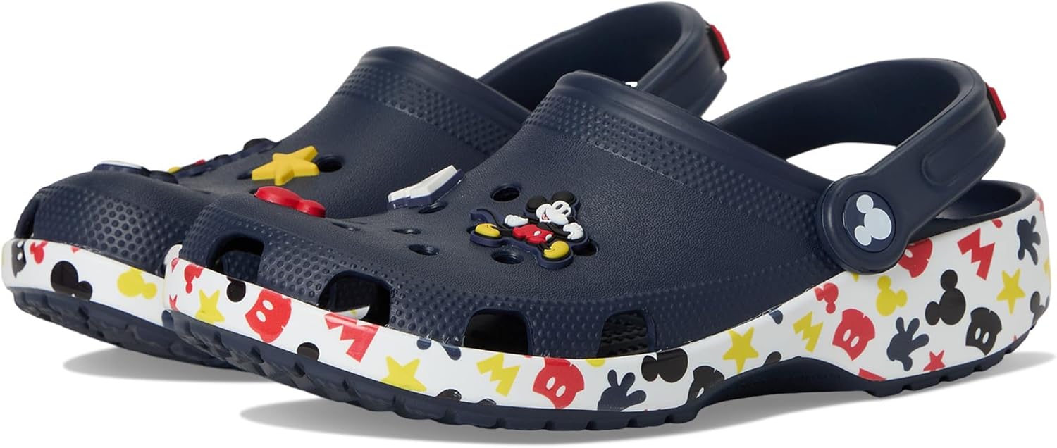 

Кроксы для девочек Disney с Микки и Минни Маус Crocs, темно-синий