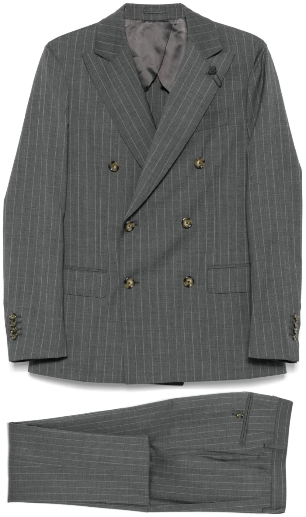 

Lardini костюм в тонкую полоску, серый