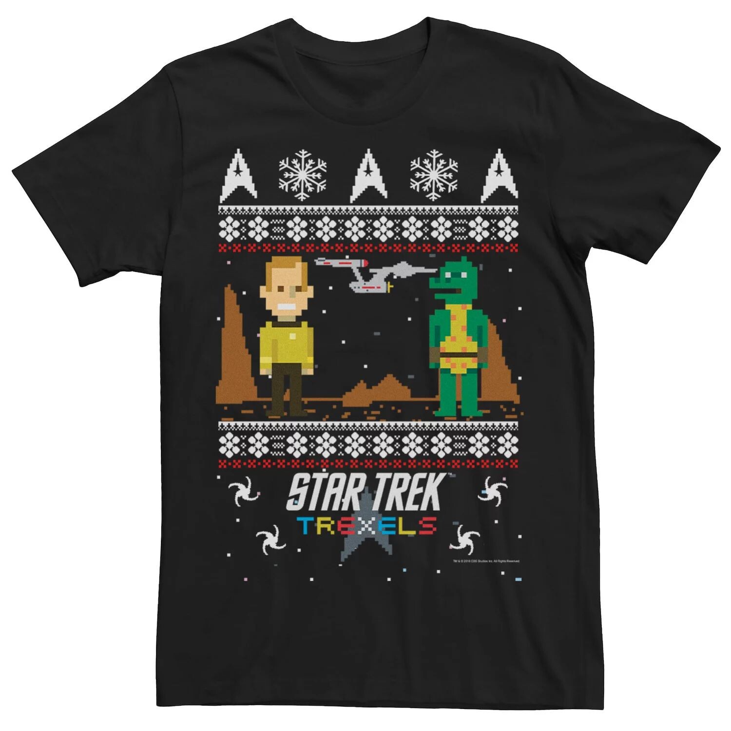 

Мужская футболка-свитер Star Trek Trexels Ugly Christmas Licensed Character
