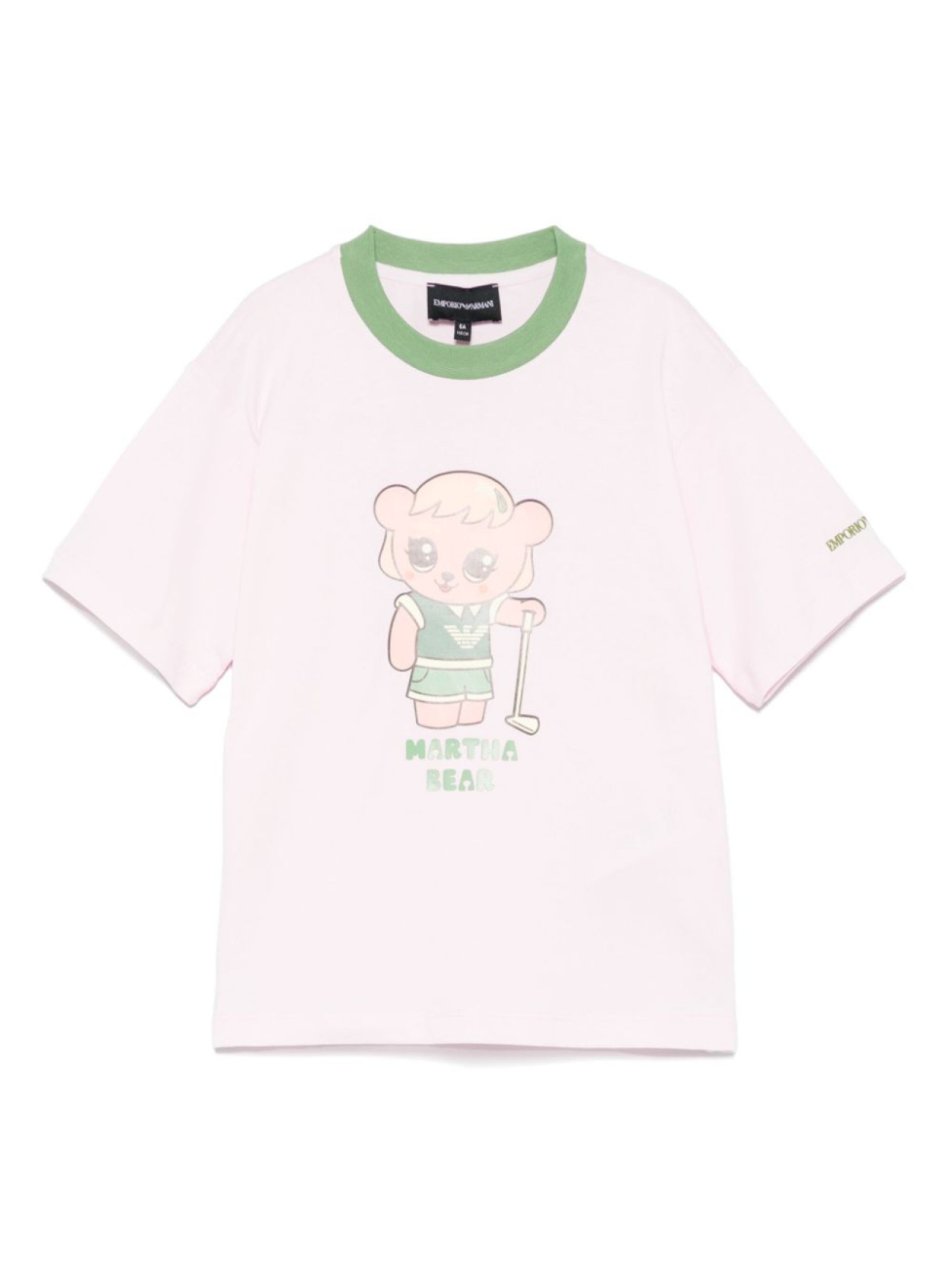 

Emporio Armani Kids футболка с нашивкой, розовый
