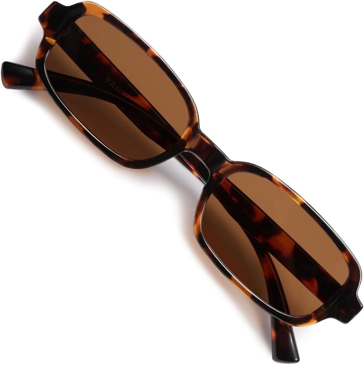 

Солнцезащитные очки VANLINKER Retro Rectangle Polarized для женщин и мужчин, маленький размер, винтажный стиль 90-х, узкая прямоугольная оправа VL9813, C6-tortoise/Brown