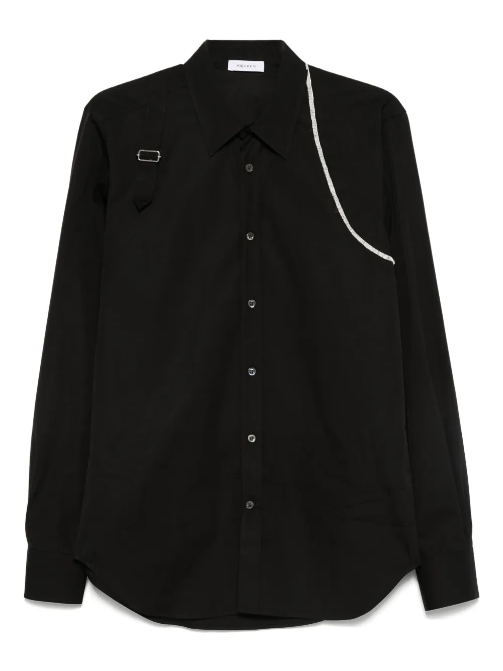 

Рубашка с бретельками Alexander McQueen, черный