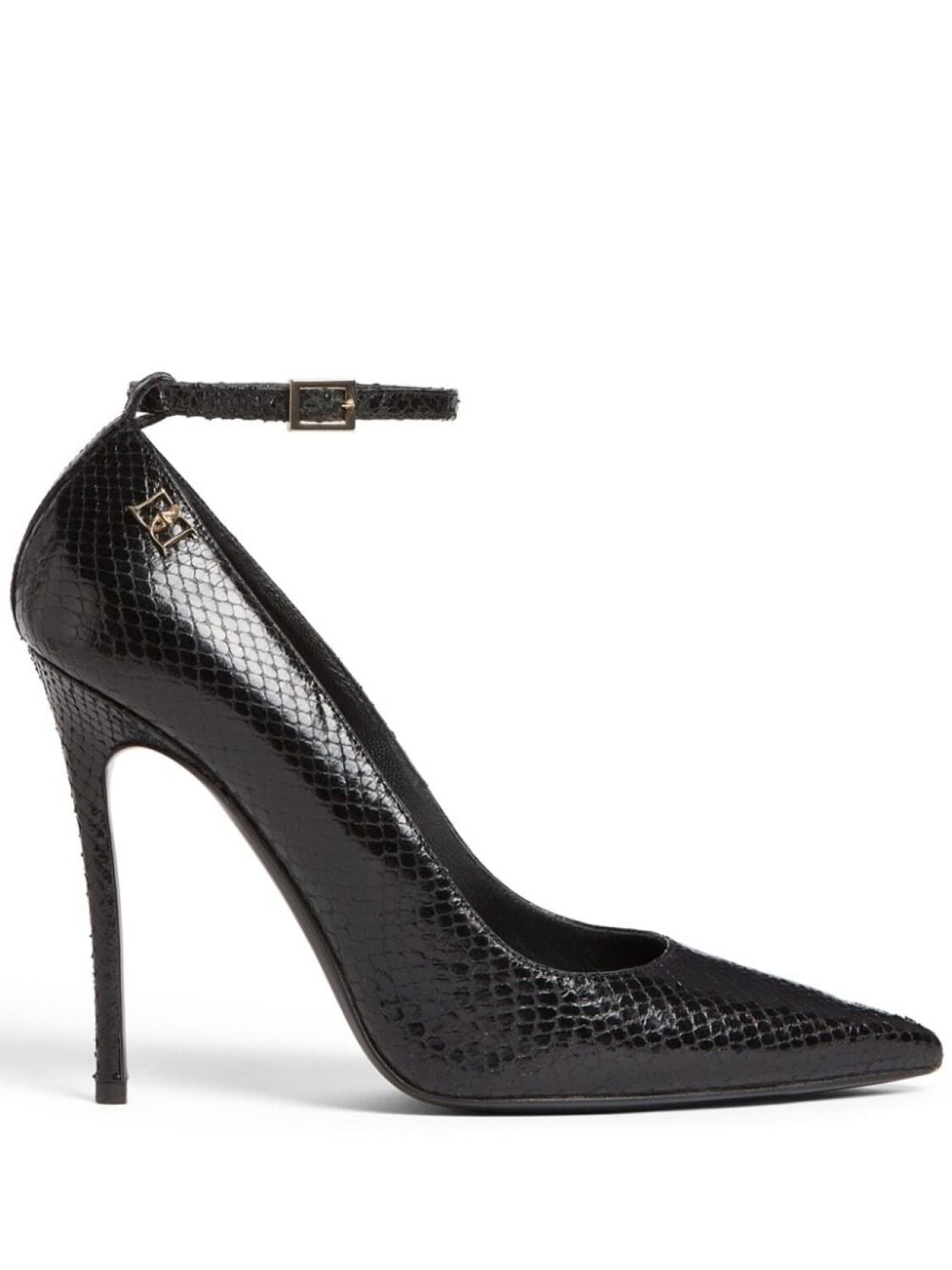 

DSQUARED2 туфли-лодочки с тиснением под змеиную кожу, черный
