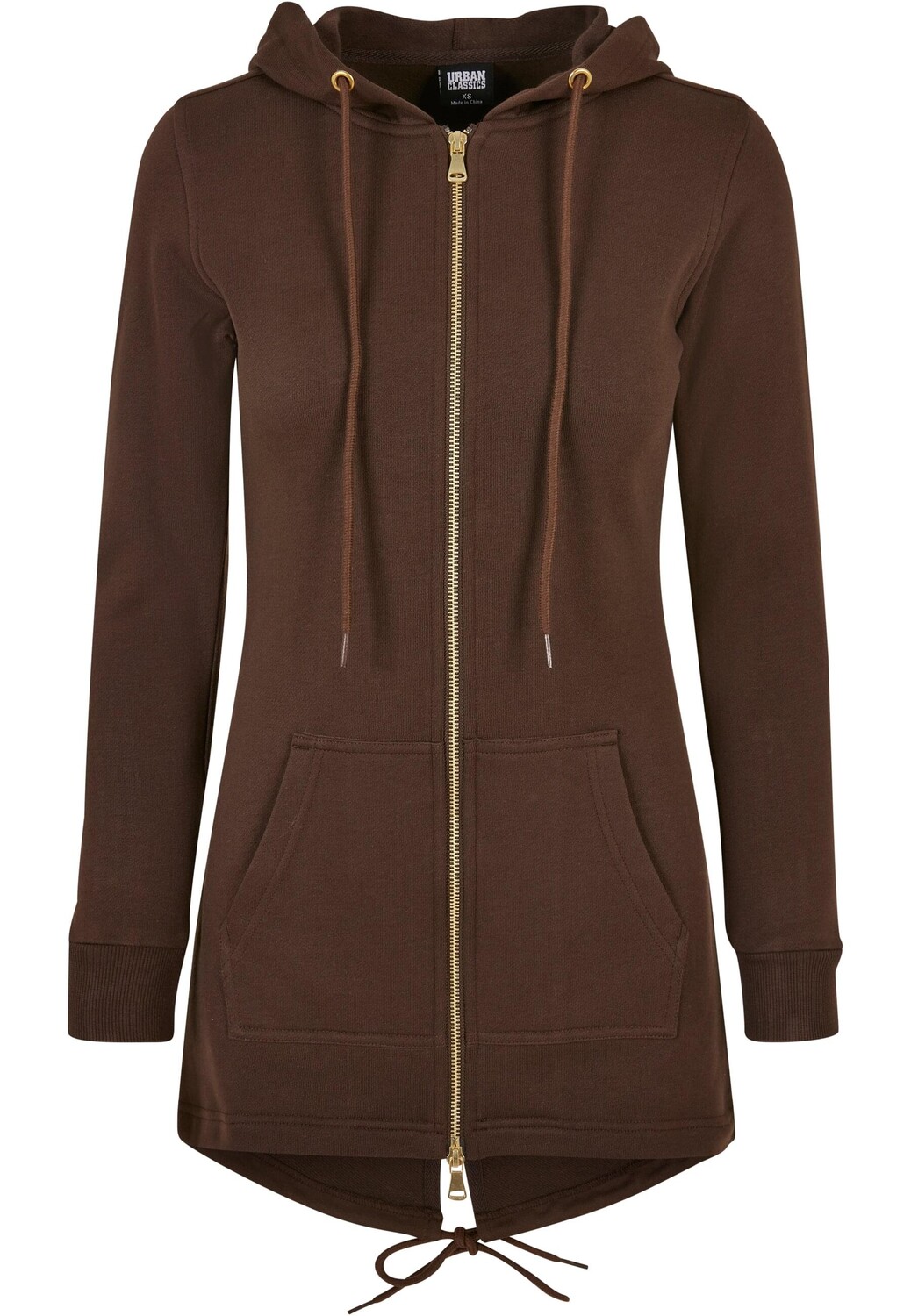 

Толстовка Urban Classics Zip Kapuzenpullover, коричневый