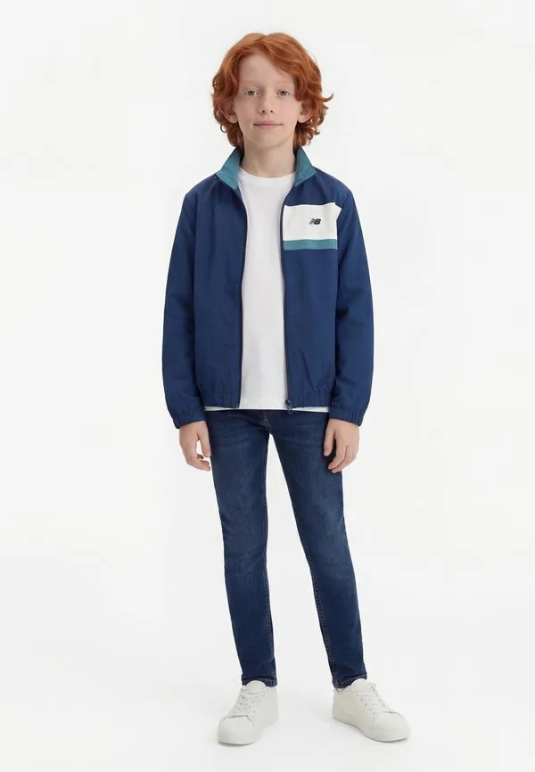 Учебная куртка премиум-класса с панелями New Balance, Navy