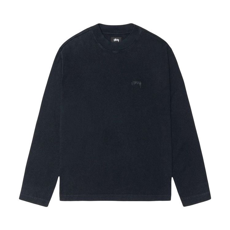 

Футболка Stussy Dyed Long-Sleeve Mock Neck Tee, Black