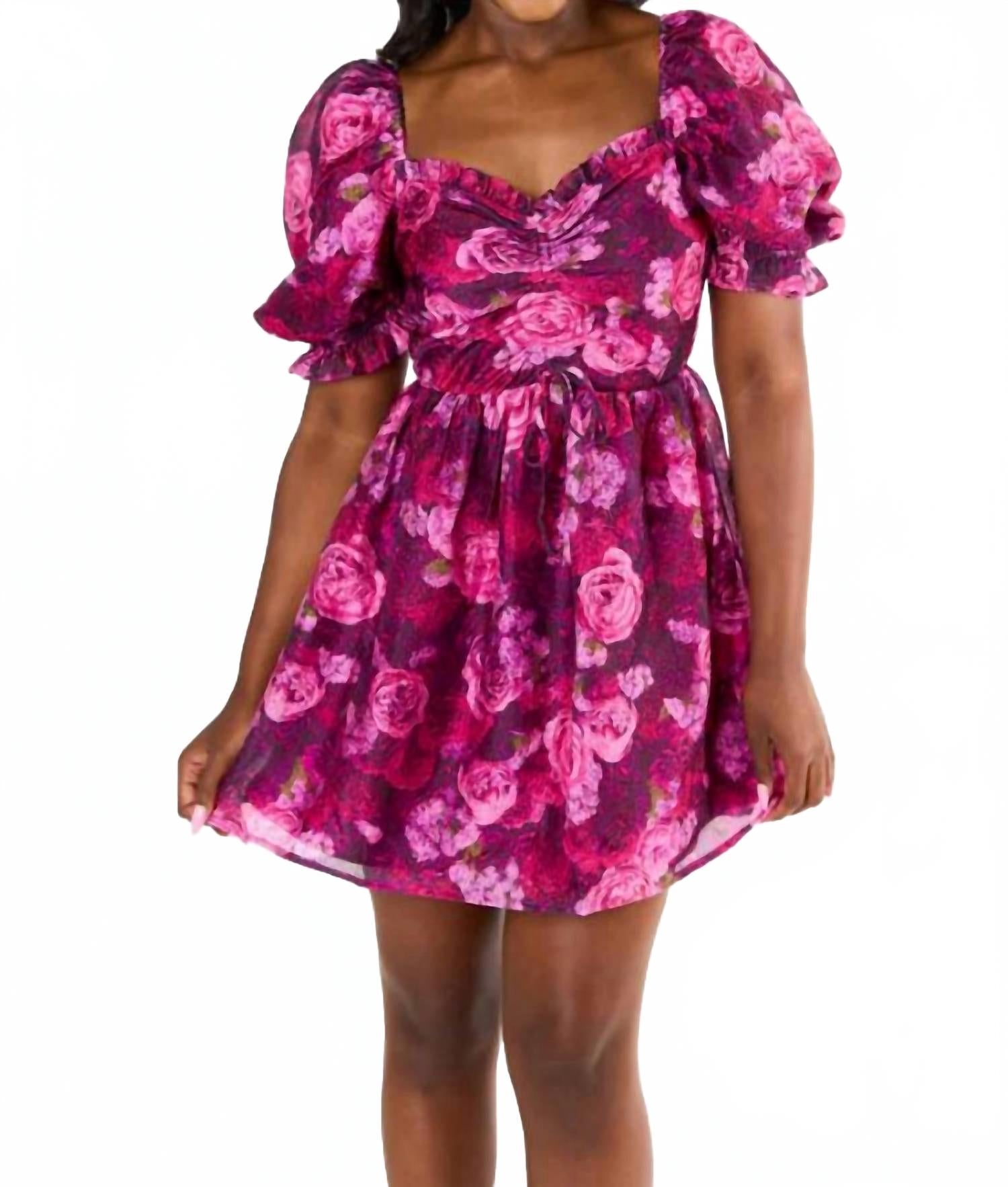 

Колби Мини Платье в розовом цвете BUDDYLOVE