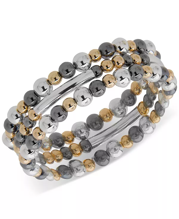 

Комплект из 3-х эластичных браслетов из бисера Nine West, multi