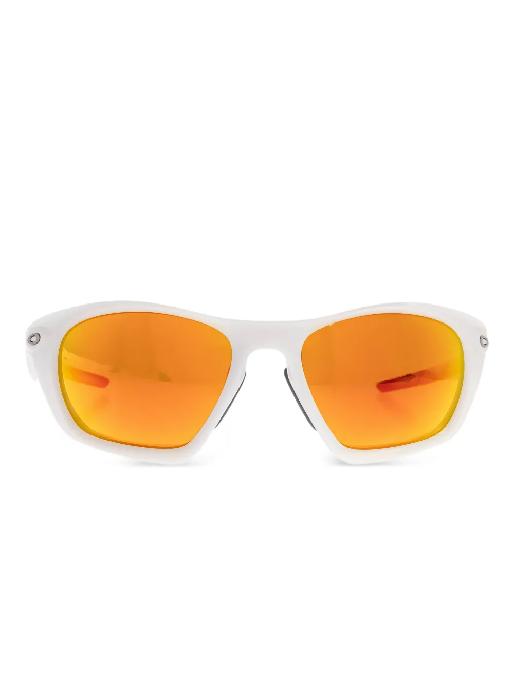 

Солнечные очки геометрической формы с зеркальными линзами Oakley, белый