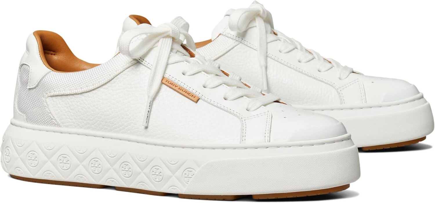 Кроссовки Ladybug Sneaker Tory Burch, цвет White/White/White